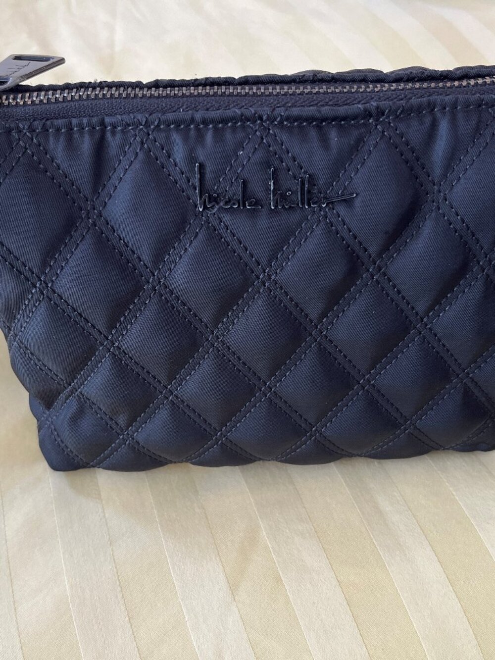 Nicole Miller Quilted Crossbody Shoulder Bag / Purse